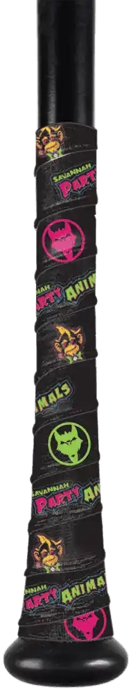 Vukgripz Party Animals Baseball Bat Grip - Black Hot Pink