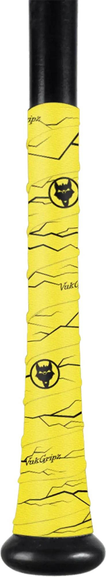 Vukgripz Pulse Baseball Bat Grip Tape - Yellow Black