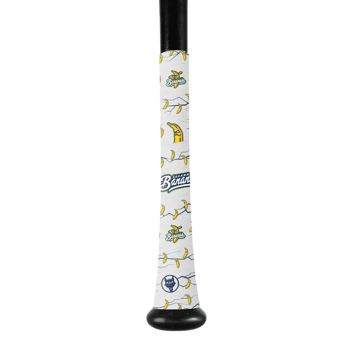 Vukgripz Savannah Bananas Baseball Bat Grip - White Yellow