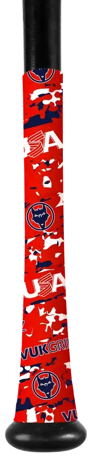 Vukgripz Usa Baseball Bat Grip Tape Collection Red Camo