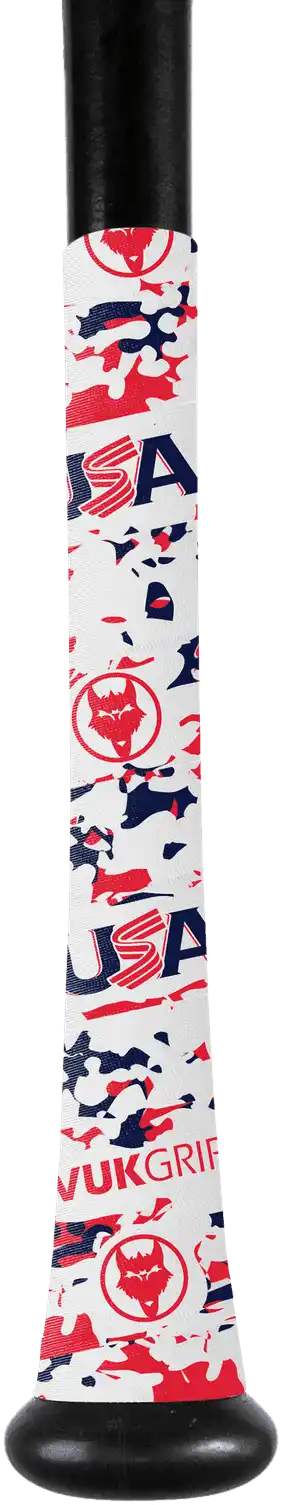 Vukgripz Usa Baseball Bat Grip Tape Collection - White Camo