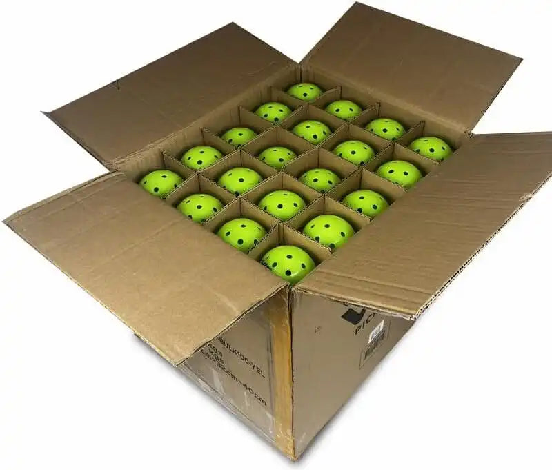 Vulcan Vpro Flight Outdoor Pickleballs 100x - Lime