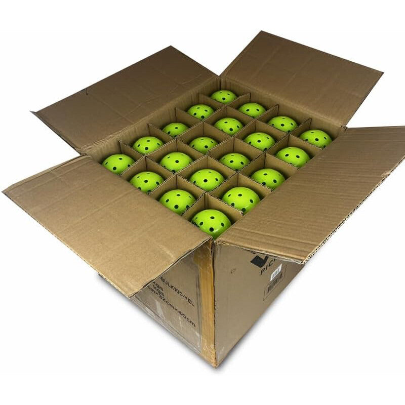 Vulcan VPro Flight Outdoor Pickleballs 100x - Lime - HIT a Double
