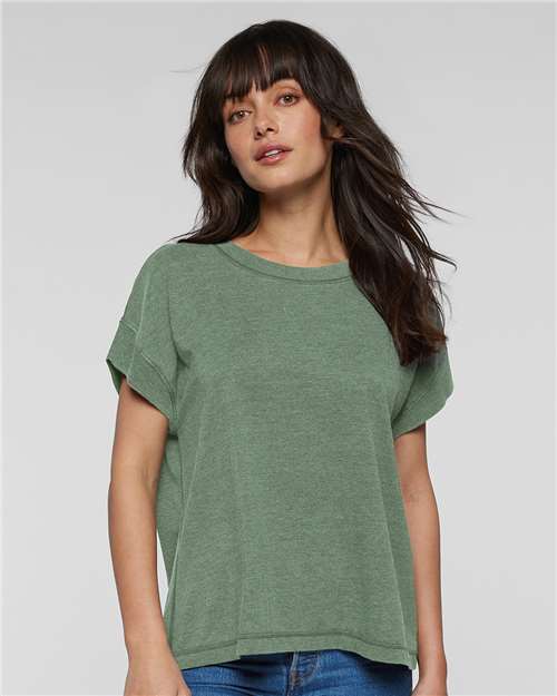 Washed Basil Women&#39;s Relaxed Vintage Wash Tee - 3502