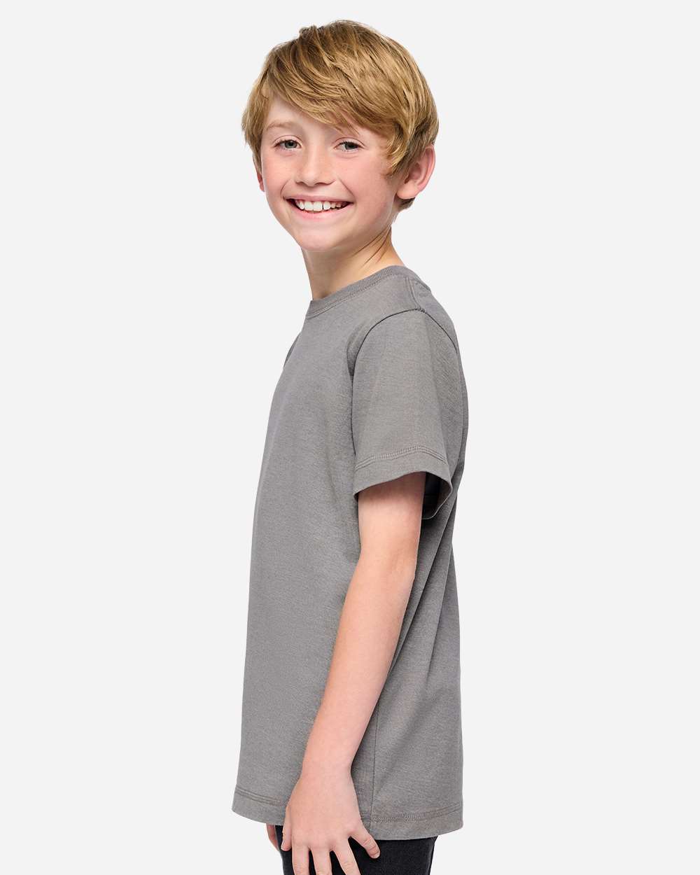 Washed Grey Youth Vintage Wash Tee - 6102