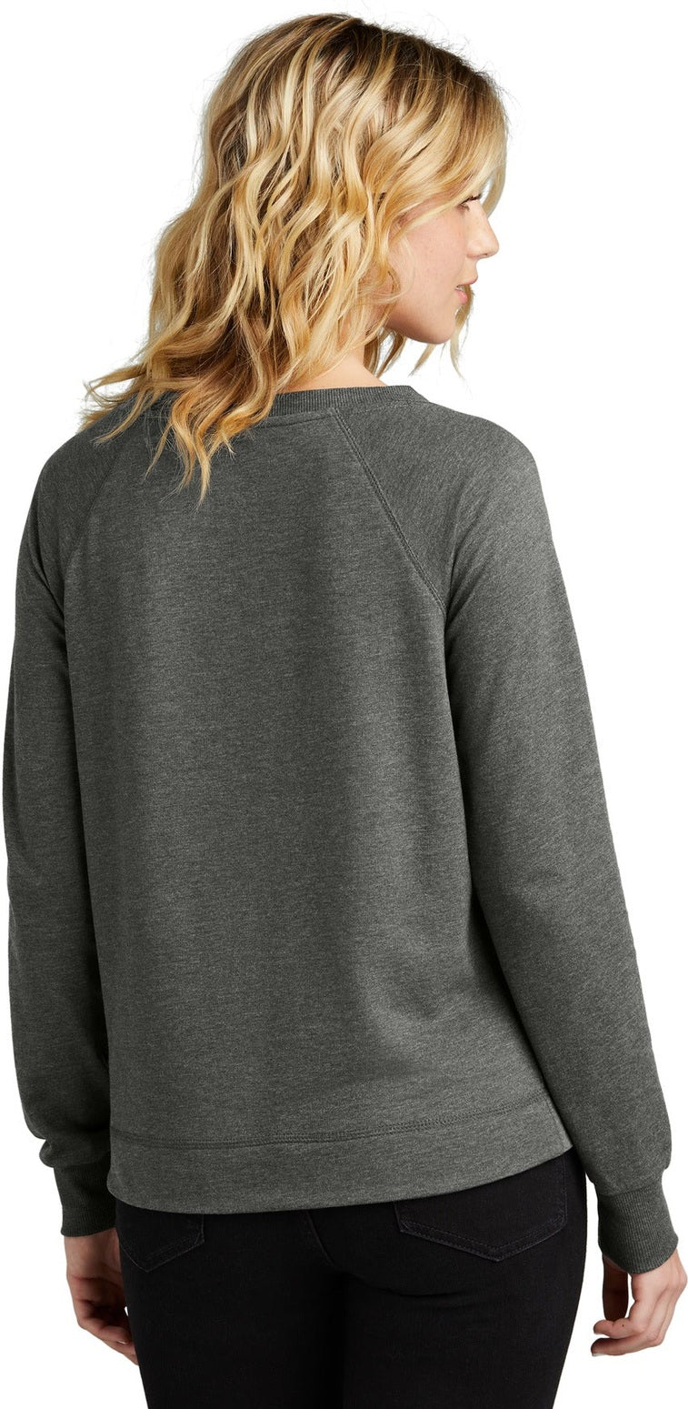 WashedCoal District Women's Featherweight French Terry Long Sleeve Crewneck DT672
