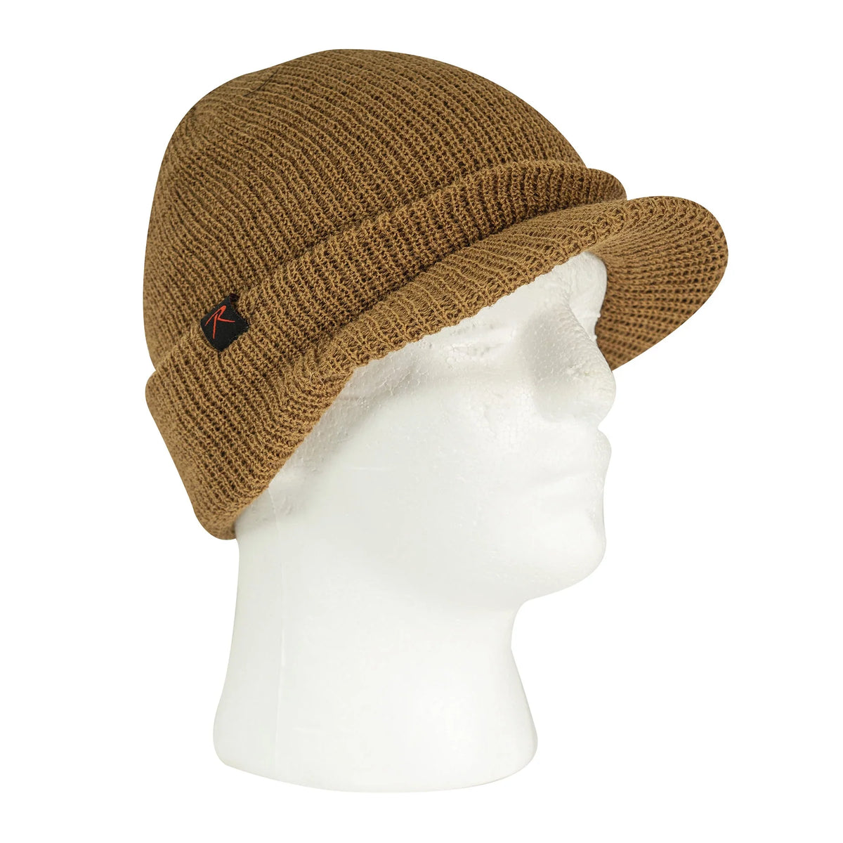 Watch Cap with Brim - Coyote Brown