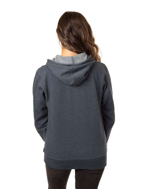 Water Women's Heathered Full-Zip Hooded Sweatshirt - EC4580
