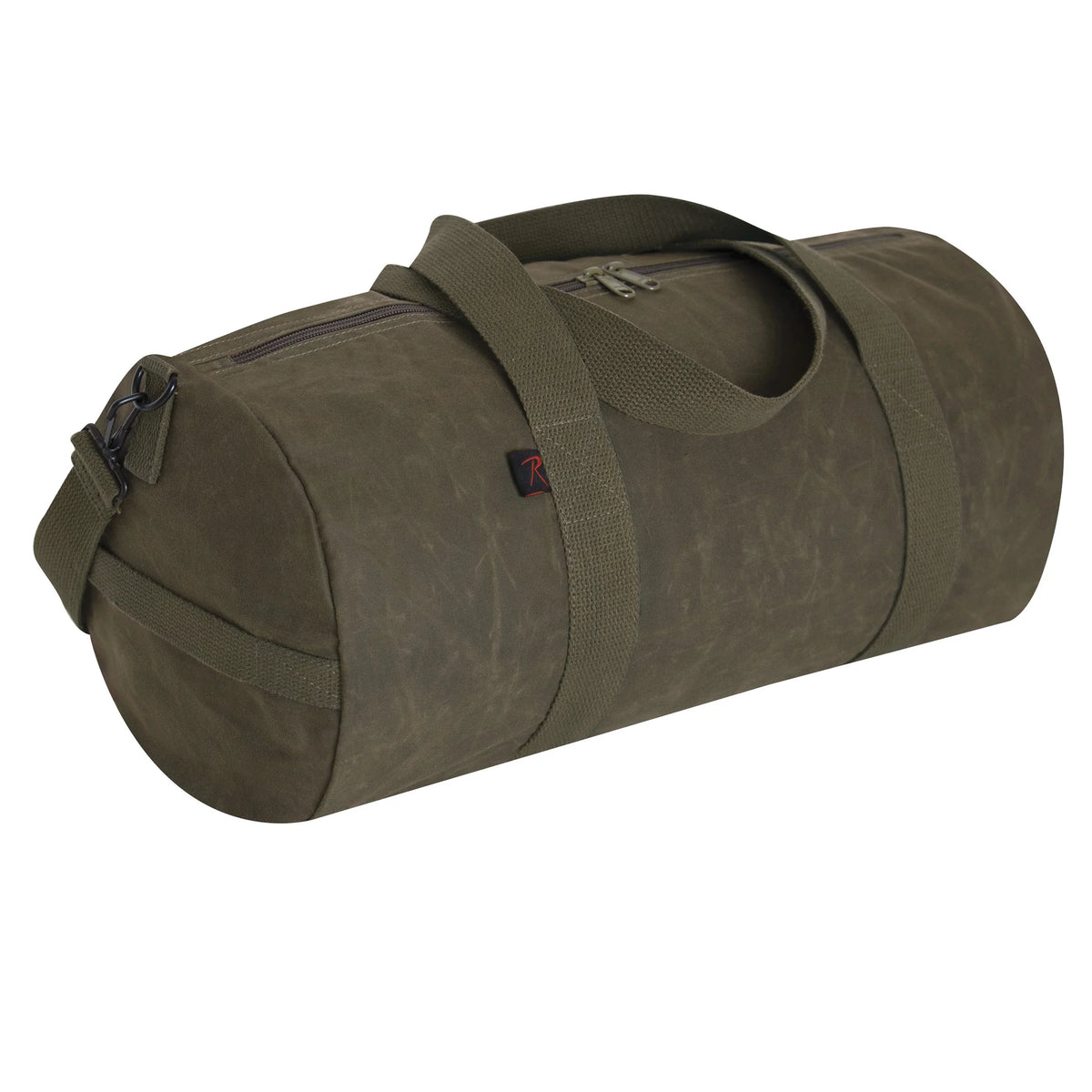 Waxed Canvas Shoulder Duffle Bag - 19 Inch