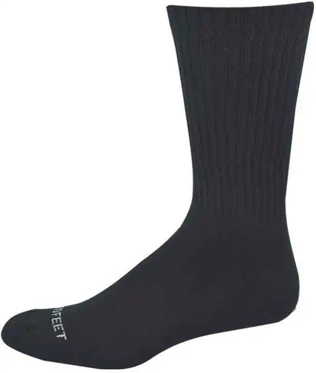 Wb Work Wear 204 Cotton Crew Socks - Black
