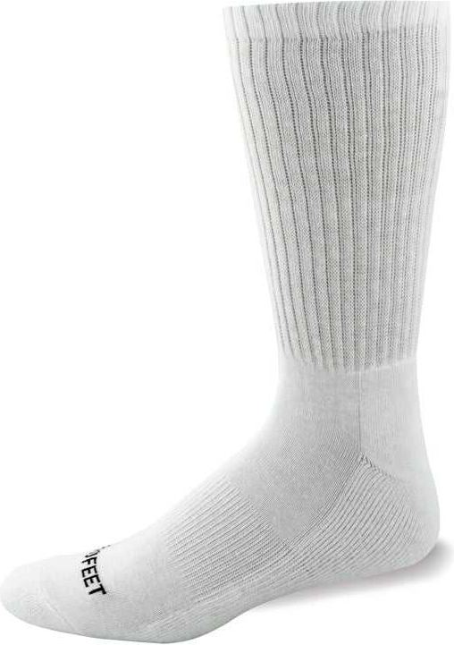 Wb Work Wear 204 Cotton Crew Socks - White - Adult