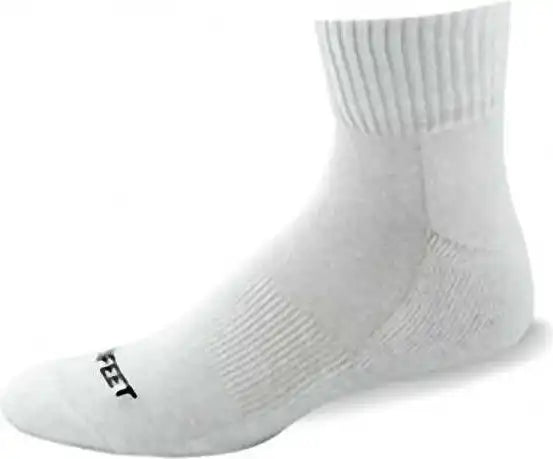 Wb Work Wear 264/3-263/3 Cotton Quarter (3 Pair Pkg) Socks - White