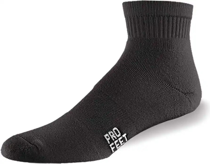 Wb Work Wear 5286/6 Performance Physical Quarter (6 Pair Pkg) Socks - Black