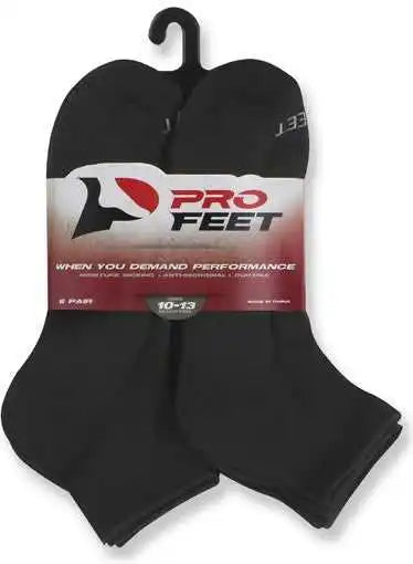 Wb Work Wear 5286/6 Performance Physical Quarter (6 Pair Pkg) Socks - Black