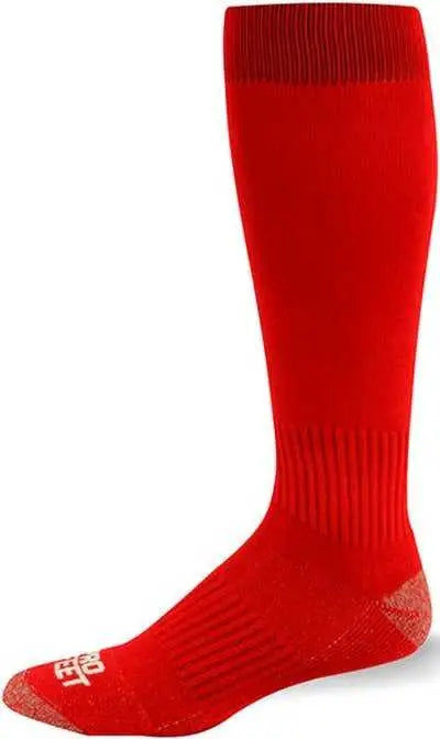 Wb Work Wear 730 Performance Silver Tech Knee High Socks - Scarlet