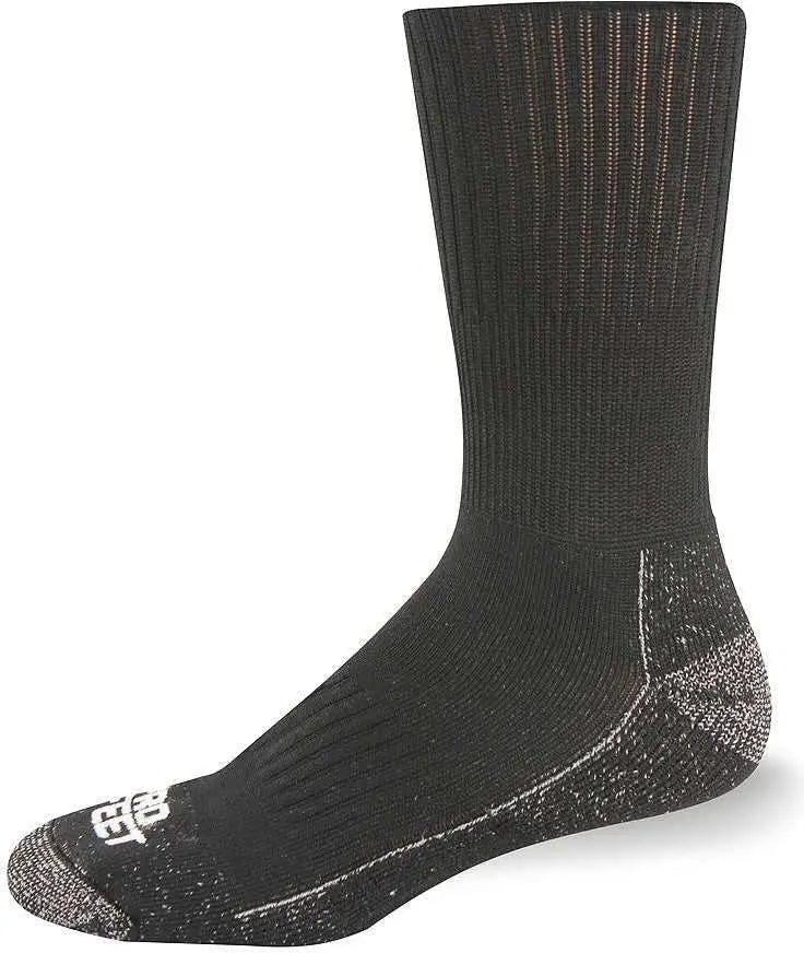 Wb Work Wear 731 Performance Silver Tech Crew Socks - Black