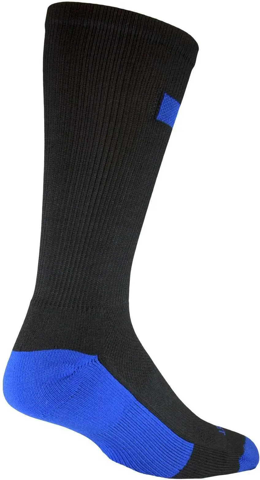 Wb Work Wear Hs1402 Hero Series Salute Boot Length Socks - Black Royal