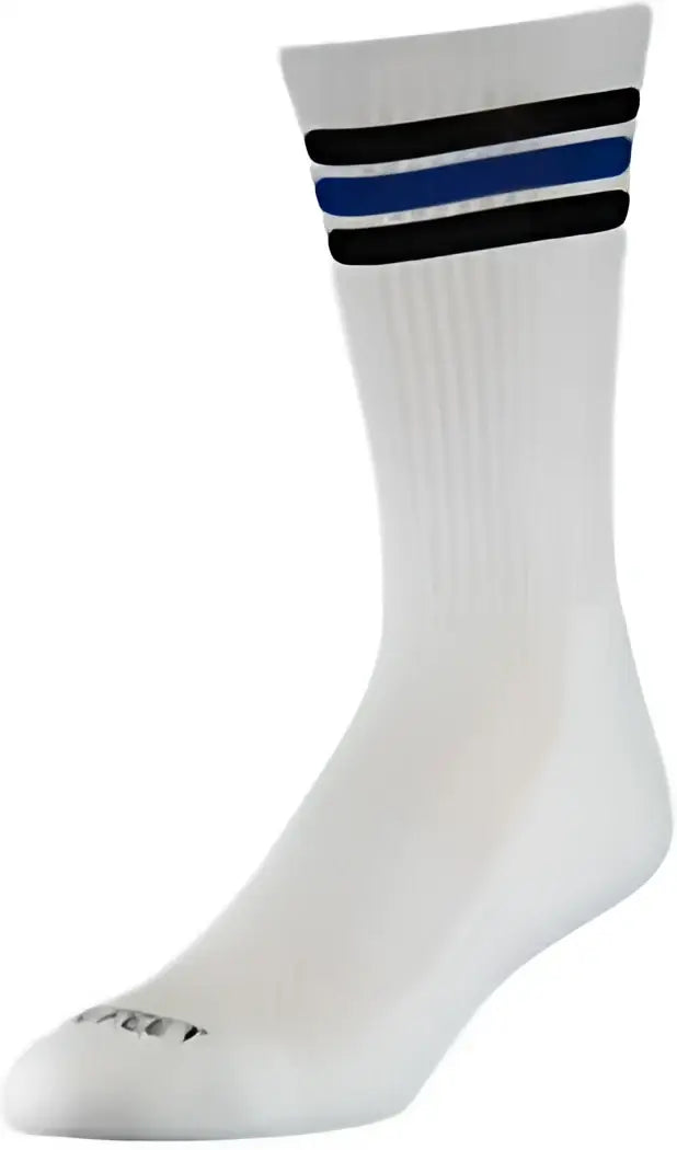 Wb Work Wear Hs1403 Hero Series Action Crew Socks - White Black Royal