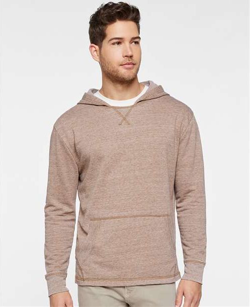 Weathered Coyote Brown Vintage Wash Fleece Hoodie - 6936