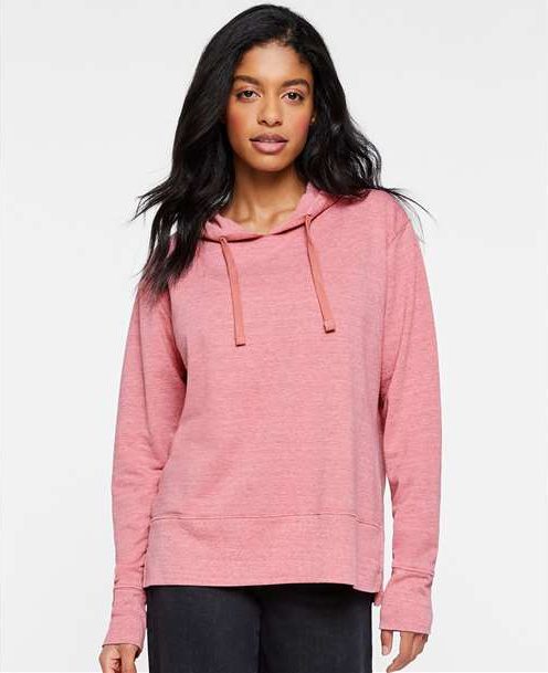 Front View of Weathered Mauvelous Women's Vintage Wash Hoodie - 3536