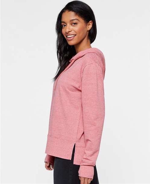 Weathered Mauvelous Women&#39;s Vintage Wash Hoodie - 3536