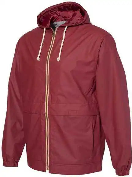 Weatherproof 193910 Vintage Hooded Rain Jacket Biking Red