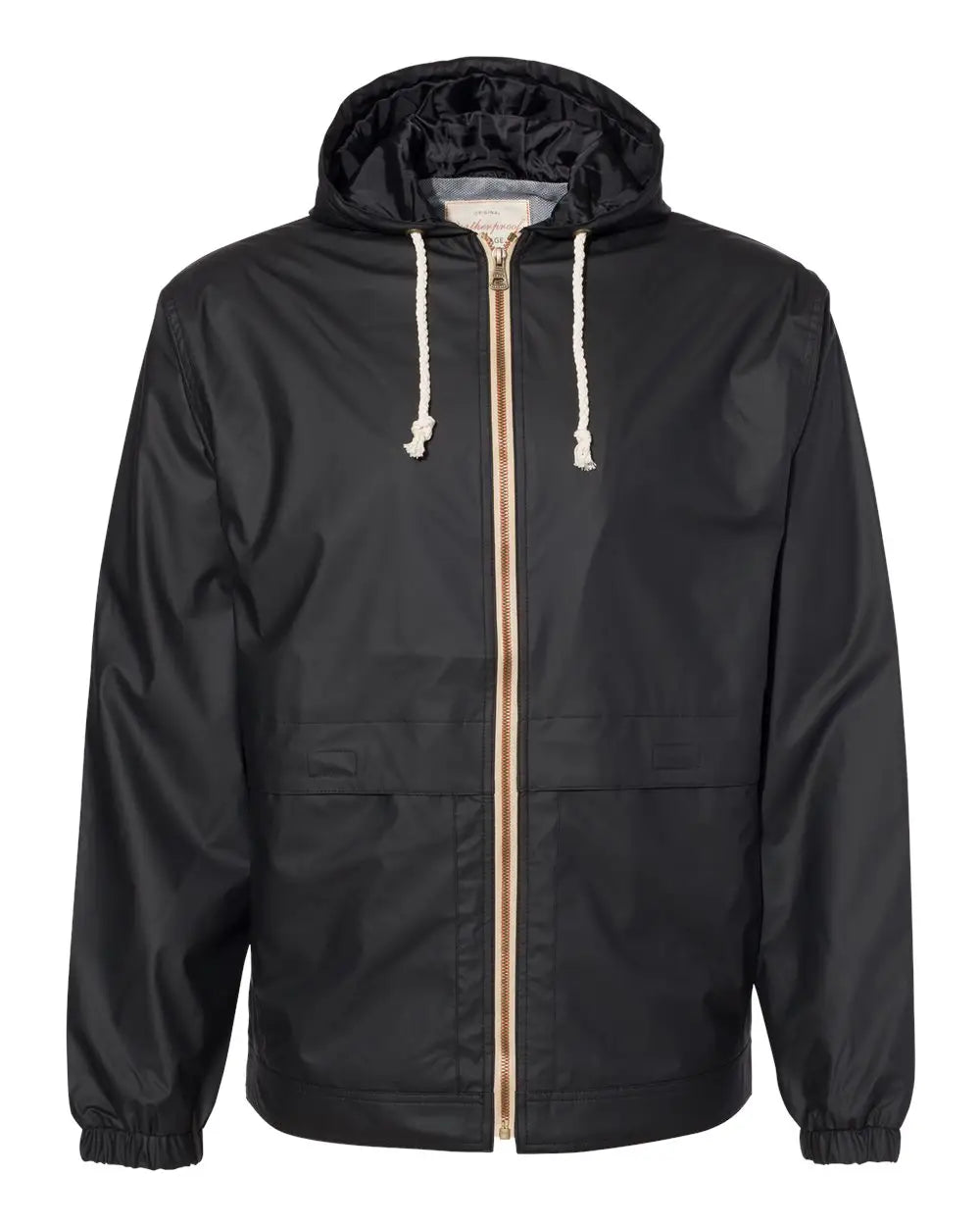 Weatherproof 193910 Vintage Hooded Rain Jacket - Black - Adult s