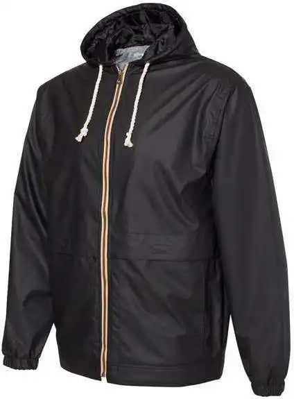 Weatherproof 193910 Vintage Hooded Rain Jacket Black
