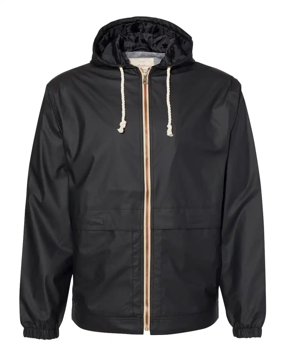 Weatherproof 193910 Vintage Hooded Rain Jacket - Black - s