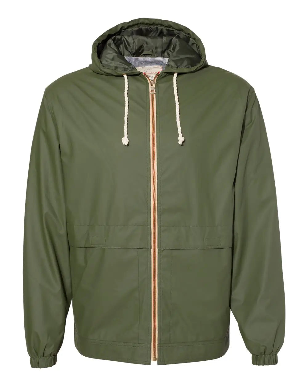 Weatherproof 193910 Vintage Hooded Rain Jacket - Bronze Green - Adult Xs