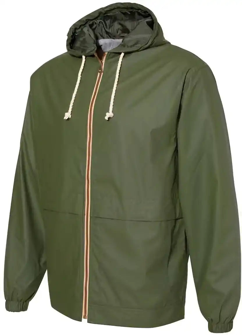 Weatherproof 193910 Vintage Hooded Rain Jacket Bronze Green
