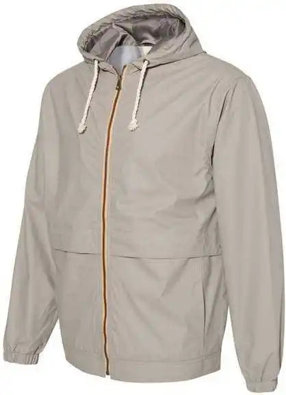 Weatherproof 193910 Vintage Hooded Rain Jacket - Khaki