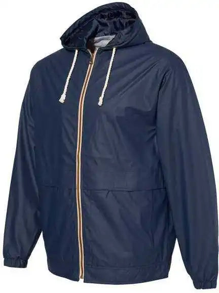 Weatherproof 193910 Vintage Hooded Rain Jacket Navy