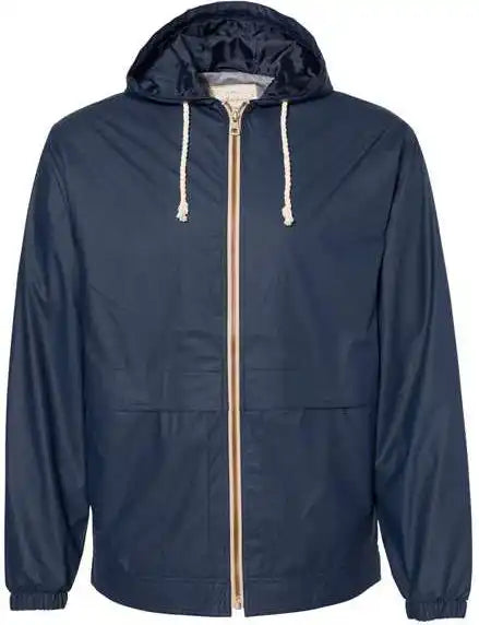 Weatherproof 193910 Vintage Hooded Rain Jacket Navy