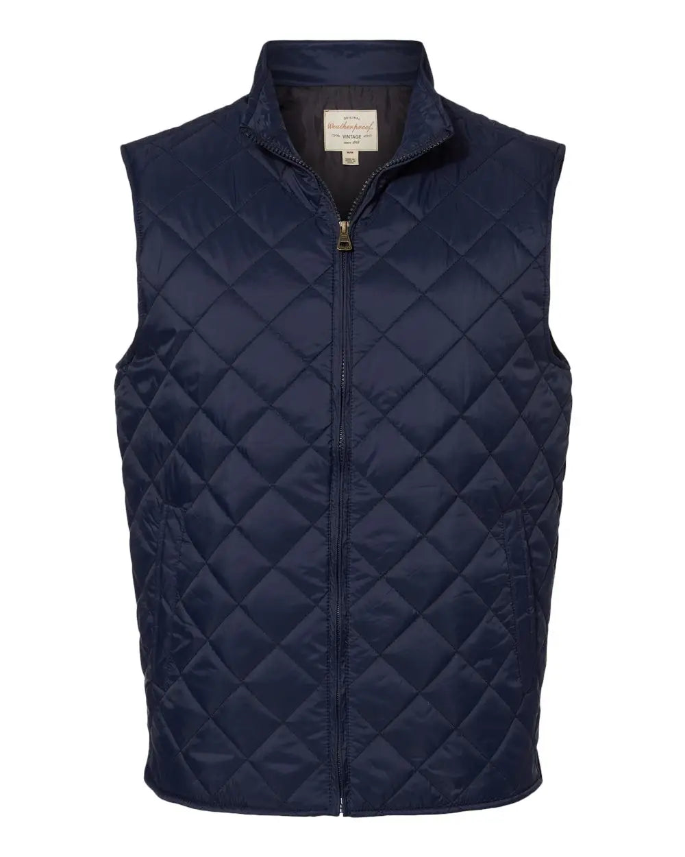 Weatherproof 207359 Vintage Diamond Quilted Vest - Navy