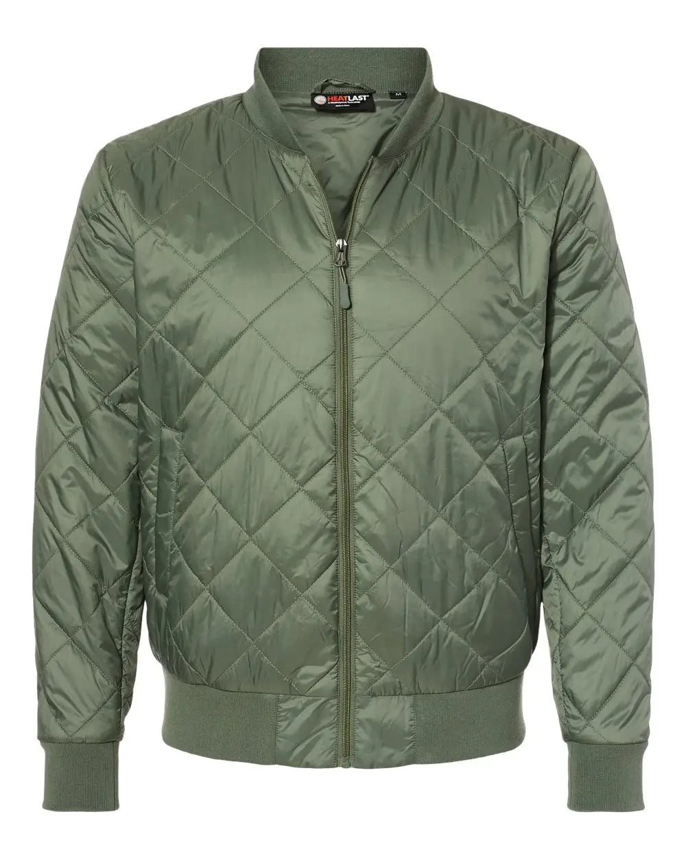 Weatherproof 21752 Heatlast Quilted Packable Bomber - Olive Gray - Adult s