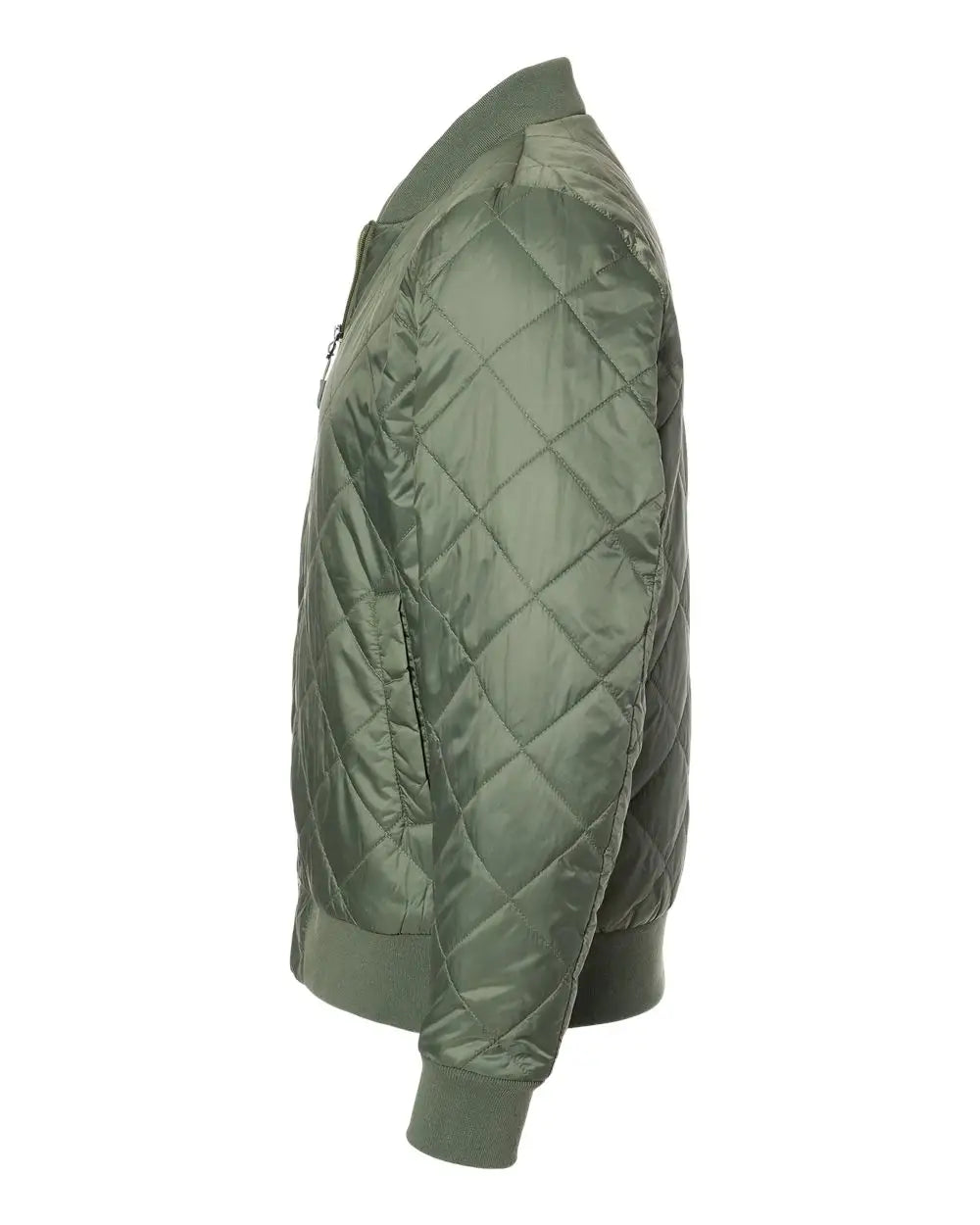 Weatherproof 21752 Heatlast Quilted Packable Bomber - Olive Gray