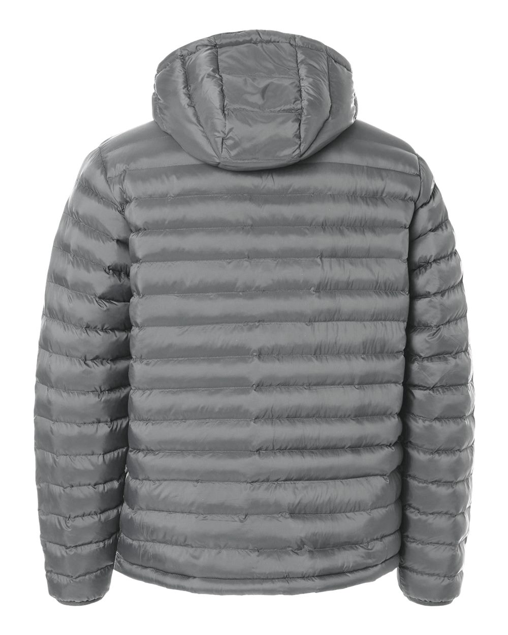 Weatherproof 26715 Men’s Lightweight Poly-filled Hooded Puffer Jacket - Chelsea Grey