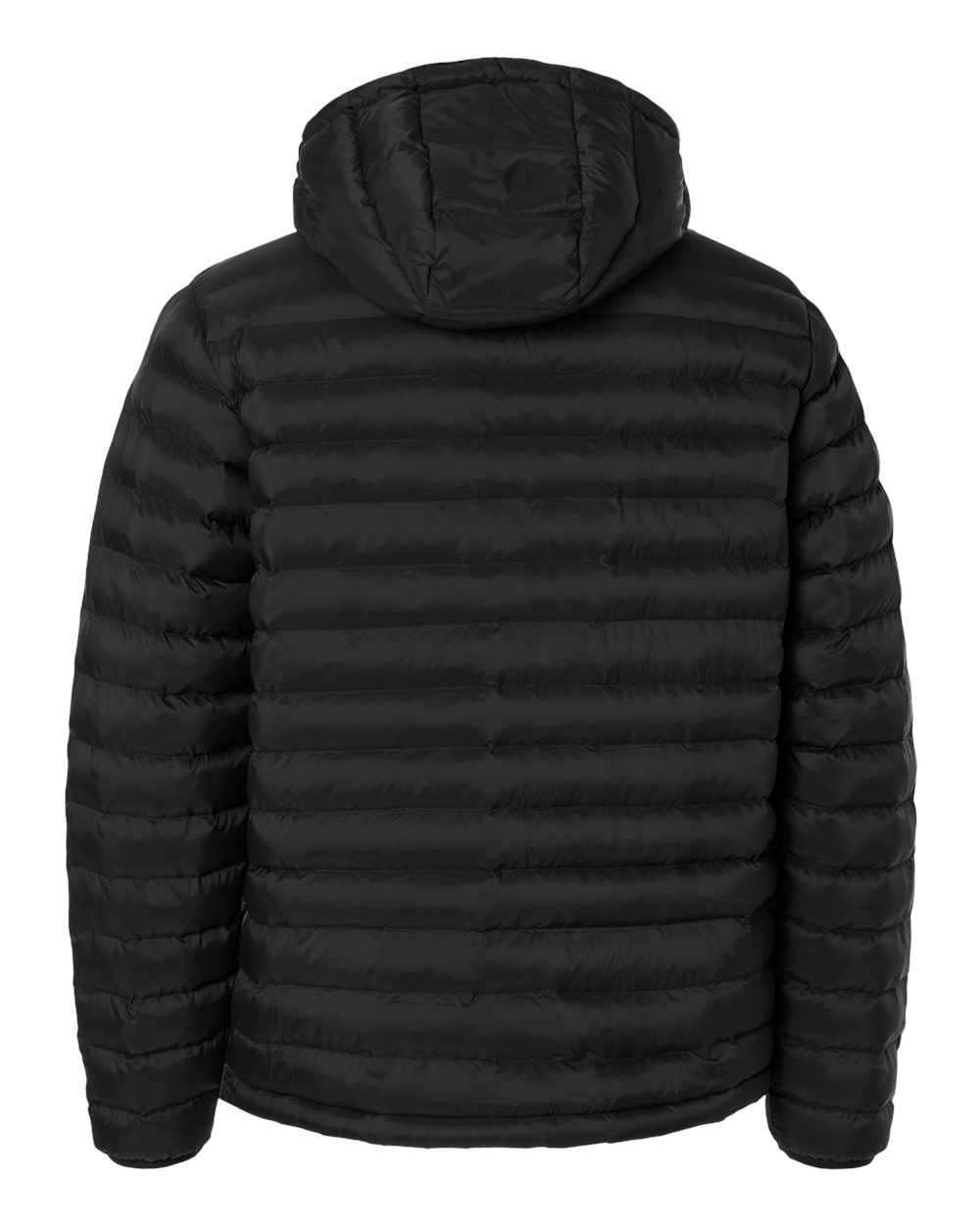 Weatherproof 26715 Men’s Lightweight Poly-filled Hooded Puffer Jacket - Black