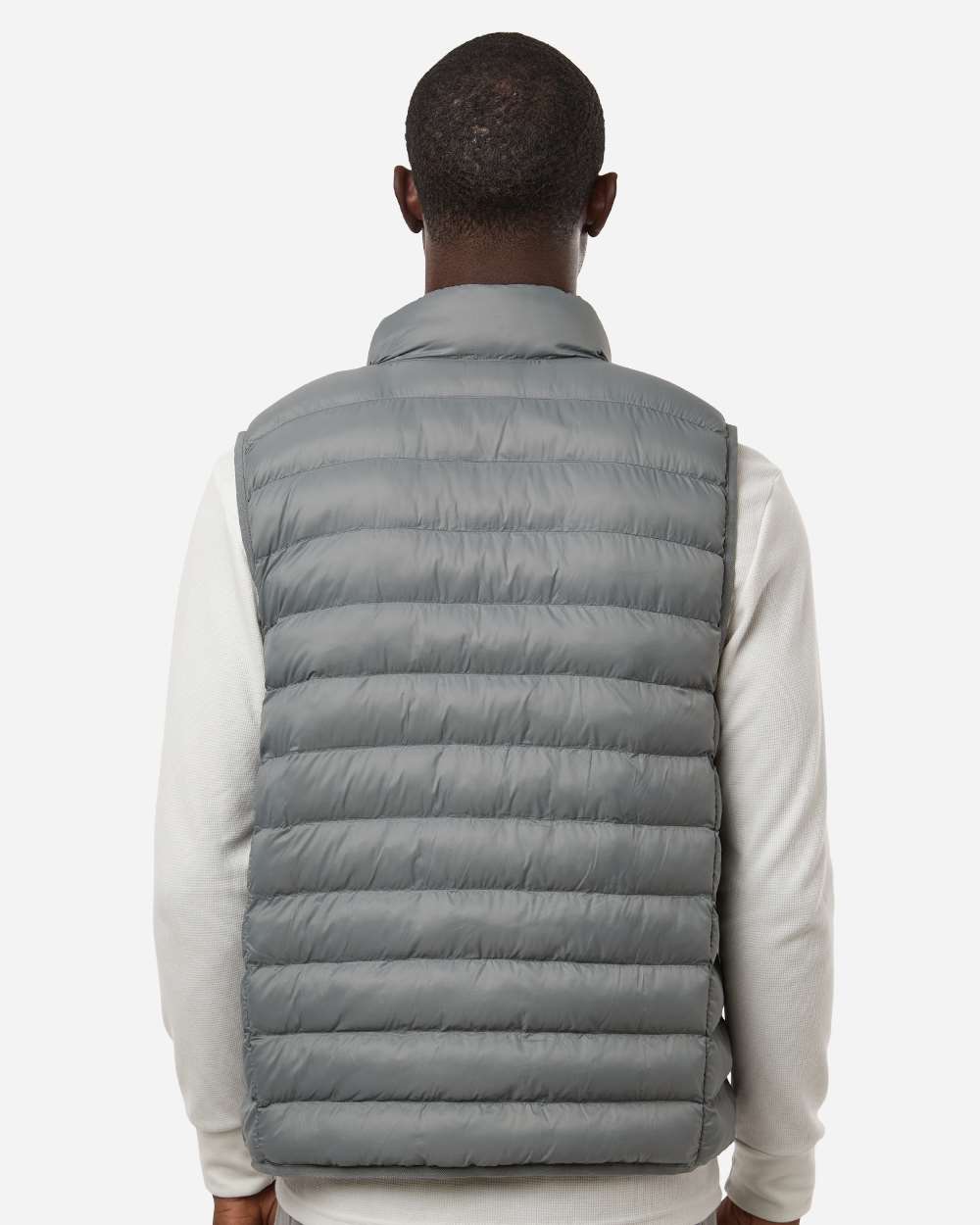 Weatherproof 26717 Men’s Lightweight Poly-filled Packable Vest - Chelsea Grey