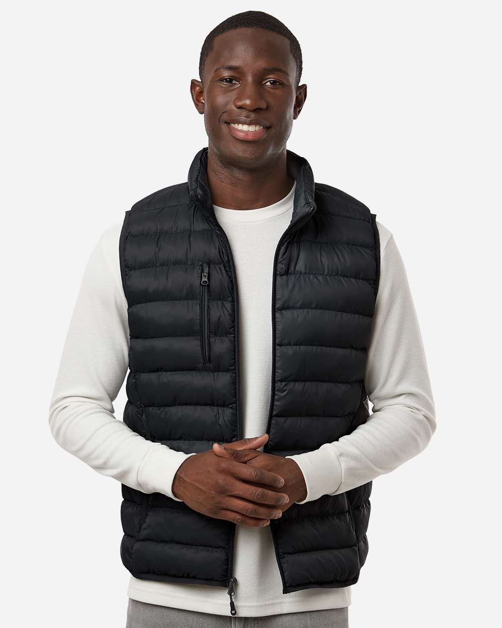 Weatherproof 26717 Men’s Lightweight Poly-filled Packable Vest - Black