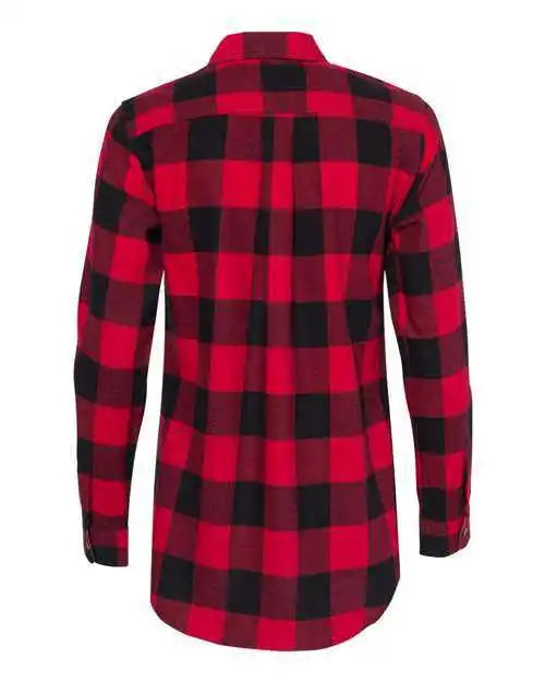 Weatherproof W164761 Women’s Vintage Brushed Flannel Long Sleeve Shirt Crimson Black