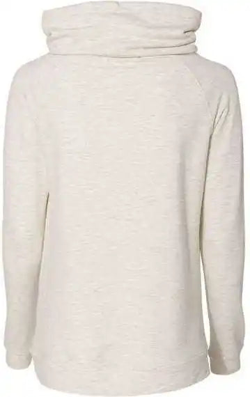 Weatherproof W18706 Womens Heatlast Fleece Faux Cashmere Funnel Neck Sweatshirt Oatmeal
