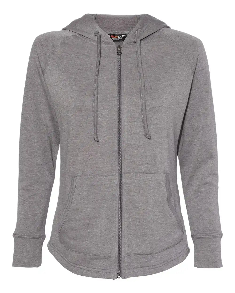 Weatherproof W20121 Women’s Heatlast™ Fleece Faux Cashmere Full-zip Hooded Sweatshirt - Heather Storm / s