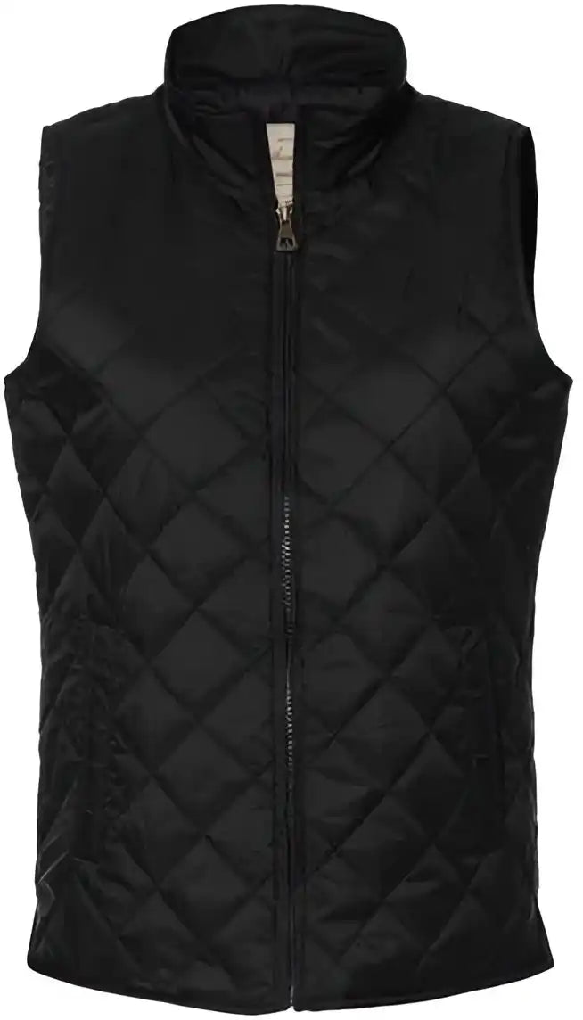 Weatherproof W207359 Women’s Vintage Diamond Quilted Vest Black