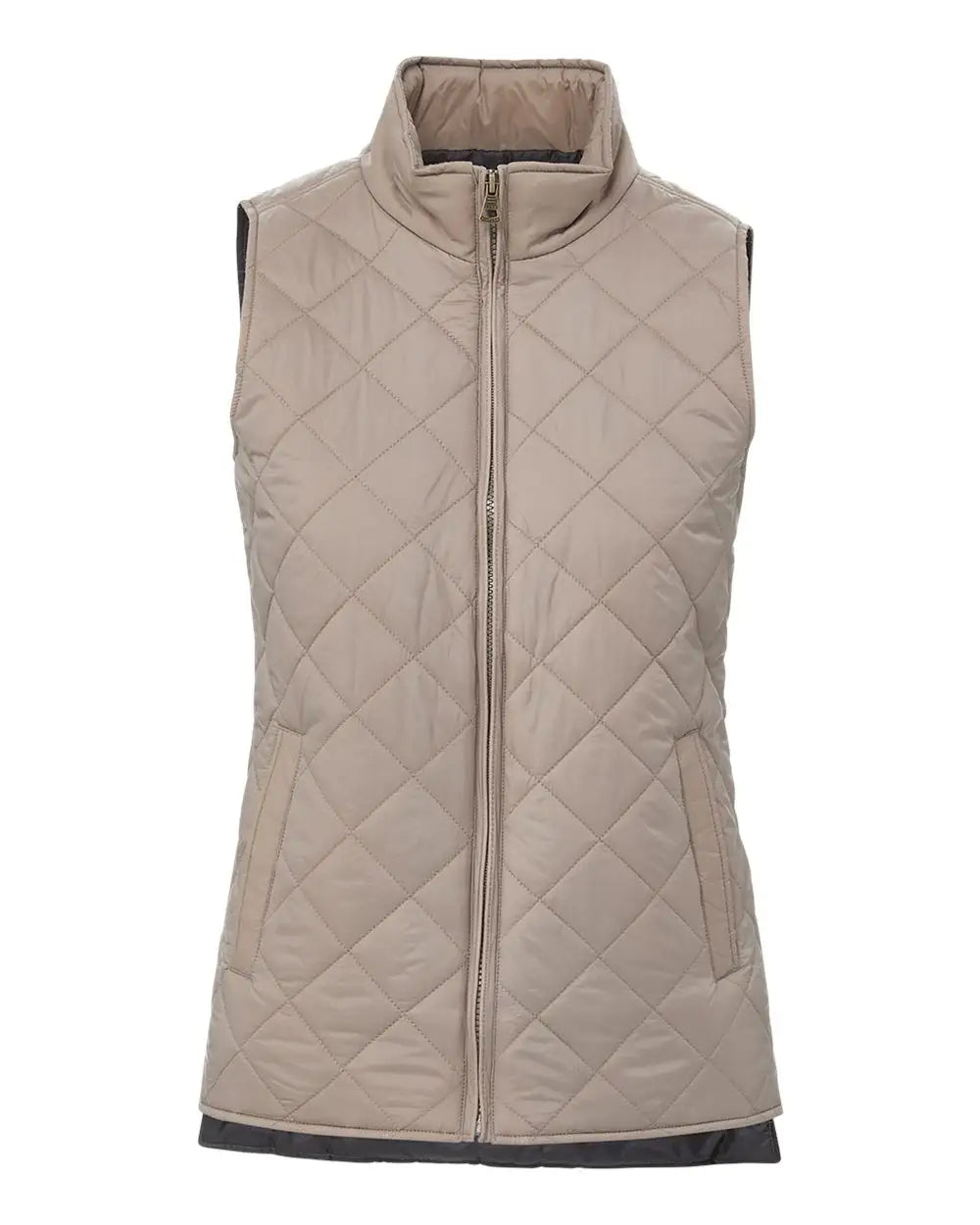 Weatherproof W207359 Women’s Vintage Diamond Quilted Vest - Driftwood - Ladies s