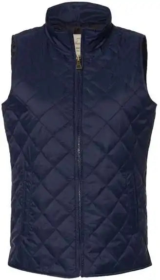 Weatherproof W207359 Women’s Vintage Diamond Quilted Vest - Navy