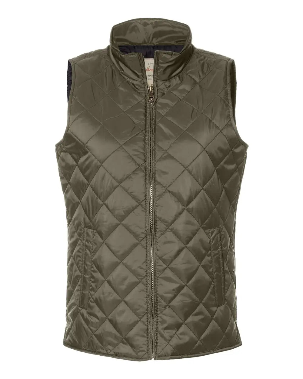 Weatherproof W207359 Women’s Vintage Diamond Quilted Vest - Rosin - Ladies s