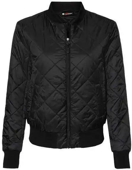 Weatherproof W21752 Women’s Heatlast Quilted Packable Bomber Black