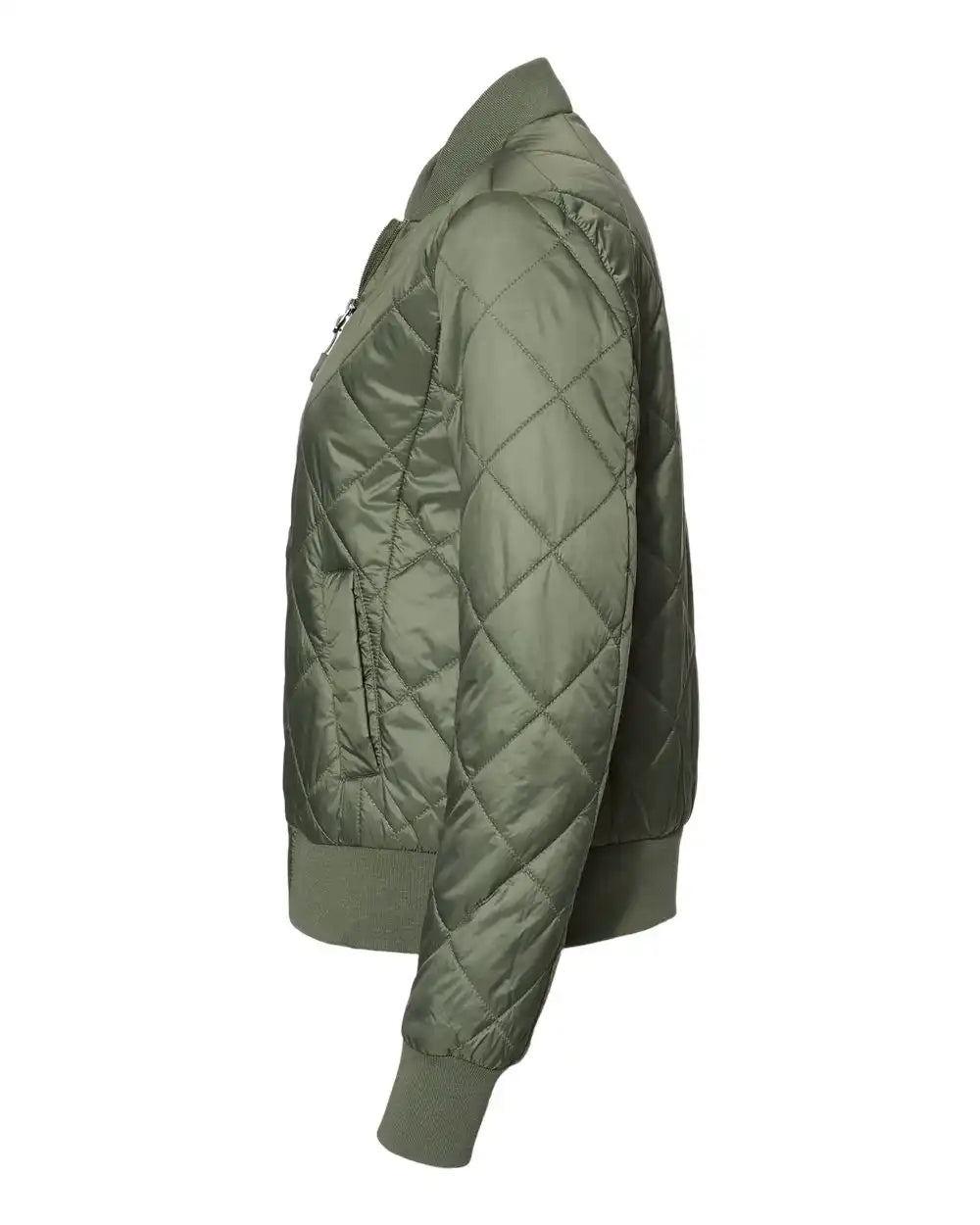 Weatherproof W21752 Women’s Heatlast™ Quilted Packable Bomber - Olive Grey